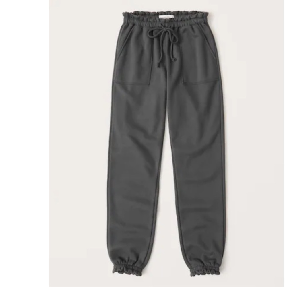 Abercrombie ruffle waist sweatpants